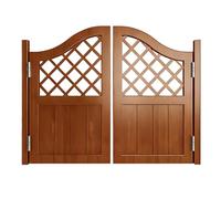 Porte Battante Saloon avec Charnières en Métal, Robustes Fermeture Automatique Porte de Séparation Facile à Installer(Brown,W70xH80cm(28x32in))