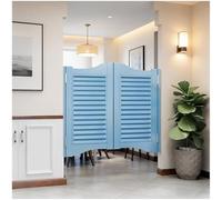 Porte battante solides, Porte Saloon, Couloirs Intérieurs Porte battante avec Fermeture Automatique, pour café, couloir, cuisine, bar(Blue,W39"XH36"/99cmX90cm)