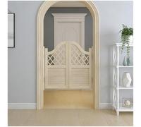 Porte Battante solides, Porte Saloon de Comptoir Rétro, Facile à Installer H 70-120cm, Double battant, pour Escalier Salle de Bain Cuisine Chambre Balcon(Yellow,W28"XH35"/70cmX90cm)