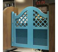Porte Battante Style Western à Lames en Bois Pin avec Fermeture Automatique, Porte de Séparation Intérieure Mi-Hauteur pour Bar, Cuisine(130x90cm(51.2x35.4in))