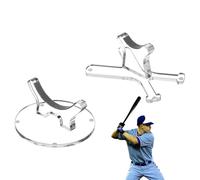 Porte-Batte De Baseball | 2X Présentoir pour Battes de Softball,Support Transparent Avec Tiges Pour Pratique Sportive, Décorations De Table Sportives Et Pièce Centrale Pour Souvenirs De Jeu