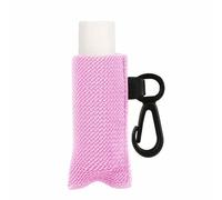 Porte-baume à lèvres élastique - Porte-clés étanche - Solution de rangement pour cosmétiques - Pour femmes et filles, a, Taille unique