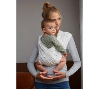 Porte-bébé 2 bandeaux à croiser sans nouage ivoire imprimé S