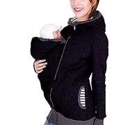 Porte-bébé À Capuche, Maternité Multifonction Porte-bébé À Capuche Femme Bébé Portant Une Veste Kangourou Manteau Sweat-shirt Portant Des Chemises De Soins Manteau Bébé Et Mère,1,M,Hilarious123