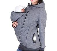 Porte-bébé À Capuche, Maternité Multifonction Porte-bébé À Capuche Femme Bébé Portant Une Veste Kangourou Manteau Sweat-shirt Portant Des Chemises De Soins Manteau Bébé Et Mère,2,XXL,Hilarious123