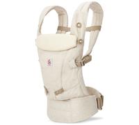 Ergobaby Adapt Porte-Bébé pour nouveau-nés dès la naissance, porte-bébé en lin ergonomique 3 positions pour portage ventral et dorsal, Natural Linen
