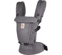 Ergobaby Porte-Bébé Adapt pour nouveau-nés, dès la naissance, porte-bébé ergonomique 3 positions en Mesh SoftFlex™ pour portage ventral et dorsal, Graphite Grey