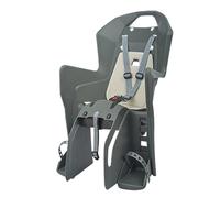 Porte bebe ar sur porte bagage Polisport koolah cfs charcoal coussin creme 22kg