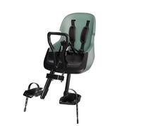 Bobike Siège vélo avant Exclusive Evolve Mini – Repose-pieds réglables, Jusqu'à 15 kg – Vert