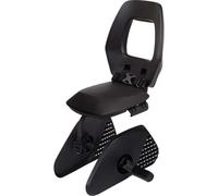BOBIKE 8010600002 - Une Banquette arrière Junior pour vélos avec Roues de 26" à 29" adaptée aux Enfants d'un Poids Maximum de 35 kg avec ancrage dans Le Porte-Bagages de Couleur Noir/Gris foncé