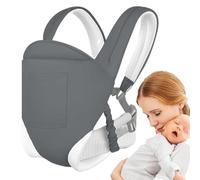 Porte-bébé avec sangles, porte-bébé à langer pour papa et mère - Confortable pour les tout-petits de 0 à 36 mois - Avec double sangle pour les voyages, l'arrosage des fleurs
