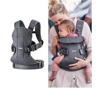 Porte-bébé BabyBjorn Harmony, Porte-bébé Ergonomique, Sac À Dos, Rond, Nouveau-né, 0-36 Mois Gris Fumée / Maille 3d