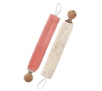 Porte-bébé Biologique Cordon En Coton Respirant Attache En Bois Naturel Accessoire Lavable Pour Nouveau-né Anneau De Dentition Non Toxique