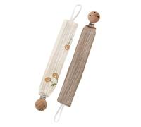 Porte-bébé Biologique Cordon En Coton Respirant Attache En Bois Naturel Accessoire Lavable Pour Nouveau-né Anneau De Dentition Non Toxique