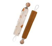 Porte-bébé Biologique Cordon En Coton Respirant Attache En Bois Naturel Accessoire Lavable Pour Nouveau-né Anneau De Dentition Non Toxique