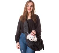 Porte-bébé chien, chat animal de compagnie main frondeuse sac épaule sac avant chien noir Doggy