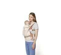 Porte-Bébé Ergobaby Omni Breeze pour nouveau-nés, de la naissance à 20,4 kg, porte-bébé ergonomique 4 positions en Mesh SoftFlex™ pour portage ventral, sur le côté et dans le dos (Natural Beige)