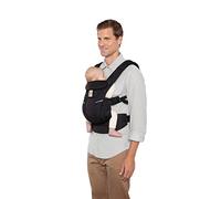Porte-Bébé Ergobaby Omni Breeze pour nouveau-nés, de la naissance à 20,4 kg, porte-bébé ergonomique 4 positions en Mesh SoftFlex™ pour portage ventral, sur le côté et dans le dos (Onyx Black)