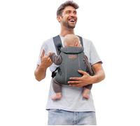Porte-Bébé Ergonomique Jané Dual Gris - 3 Positions, Respirant et Rembourré