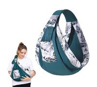 Porte Bébé Ergonomique, Porte Bebe Hanche 3 Façons de Porter, Écharpe de Portage Réglables, Porte Bebe Naissance pour Convient aux Tout Petits de 0 à 36 Mois, Jusqu'à 20 KG, Vert foncé