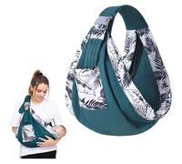 Porte Bébé Ergonomique, Porte Bebe Hanche 3 Façons de Porter, pour Convient aux Tout Petits de 0 à 36 Mois, Jusqu'à 20 KG,Vert