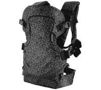 Infantino Porte-Bébé Flip 4-en-1 Ergonomique, 4 Façons de Porter Convertible, Confortable, Lanières Rembourrées, Ajustable, Support de Tête Pour Bébés de 3,6 à 14,5 kg, Léopard Gris