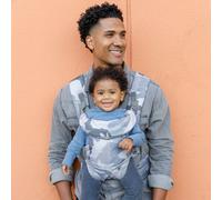 Infantino Porte-bébé Flip 4-en-1 Ergonomique 4 modes de portage Sangles rembourrées Camouflage bleu