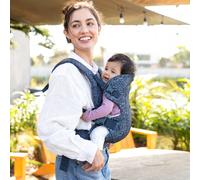 Infantino Porte-Bébé Flip 4-en-1 Ergonomique – Lanières rembourrées, 3,6–14,5 kg, Marine Fleurie