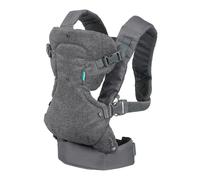 Infantino Porte-bébé Flip ergonomique 4-en-1 Polyester de 3,6 à 14,5 kg Gris