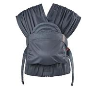 Infantino - Écharpe de Portage Bébé Hybride Hug & Cuddle - Porte Bebe Hybride - Housse de confidentialité matelassée - Pochette de rangement intégrée - Pour bébé de 3,2 à 11,8 kg - Gris foncé