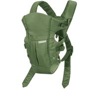 Infantino Porte-bébé 2-in-1 Swift Classic avec Bavoir Wonder Cover, Sangle Réglable, Essentiel pour la Liste de Naissance, Porte-bébé pour Nouveau-né à Tout-Petit 3,18-11,79 kg, Olive