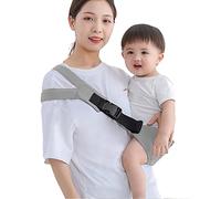 Porte Bebe Koala Respirant, Echarpe de Portage, Porte Nouveau-né, Porte-bébé Nouveau-né Confortable et Sûr, Jusqu'à 25 Kg-gris