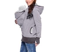 Porte-bébé maternité à sweat à capuche pour bébé portant un manteau de veste kangourou