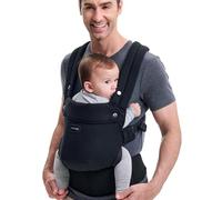 Porte-bébé Momcozy, pur coton doux pour la peau de bébé, design ergonomique pour enfants de 3 à 20 kg, léger et confortable, mains libres pour les mamans et les papas, Noir