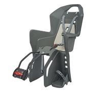 Polisport Porte-bébé KOOLAH fixation au cadre gris foncé coussin crème 22 kg