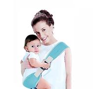 Porte-bébé portable de 4 à 36 mois - Ceinture ergonomique pour bébé - Avec particules antidérapantes - Pour nouveau-nés, nourrissons et tout-petits (bleu)
