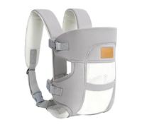 Porte-bébé - Porte-bébé respirant avec appui-tête - Aide au transport horizontal ergonomique et respirant avec appui-tête réglable pour les promenades dans la nature, les promenades de chien et les