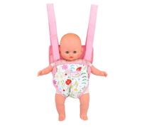Porte bébé pour poupée ""Mimosa"" - Rose - H 36 cm
