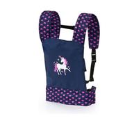 Porte bébé pour Poupon - Bayer Design - EasyCarry - Sac à Dos Réglable - Bleu Licorne - 3 ans et plus