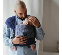 Porte-bébé p'tit evo, plume indigo TU