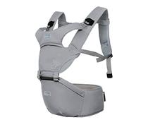 Porte Bébé, Respirant Echarpe Koala Porte-Bébé avec Assise Ergonomique, Echarpe Koala, Porte Nouveau-né, pour Bébés Prématurés et Nouveau-nés, Facile à Installer -gris