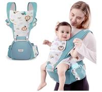 Porte Bébé,Siège De Hanche Multifonction Pour Porte Bebe De 3 À 36 Mois,6 En 1 Façons De Transporter,Taille Réglable,Pour Nouveaux
