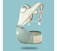 Porte Bebe,Sunzit Porte-Bébé d'été Respirant Écharpe de Portage Carrier Pouch Ergonomique Sac à Dos Sécurité Multifonctionnel Réglable pour Nouveau-né et Petit Enfan - Bleu