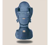 Porte Bebe,Sunzit Porte-Bébé Respirant Écharpe de Portage Carrier Pouch Ergonomique Sac à Dos Sécurité Multifonctionnel Réglable pour Nouveau-né et Petit Enfan - Bleu