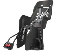 Porte bebe-siege enfant arriere polisport a fixer sur cadre joy noir coussin gri
