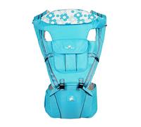 Porte-Bébé Ventraux et Dorsaux avec Hanche Siège Respirant Ergonomique Multifonctionnel Sac à dos Porter 6 Position 0-36 Mois Bleu Ciel1 Taille Unique