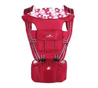 Porte-Bébé Ventraux et Dorsaux avec Hanche Siège Respirant Ergonomique Multifonctionnel Sac à dos Porter 6 Position 0-36 Mois Rouge1 Taille Unique