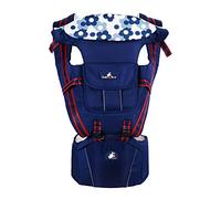 Porte-Bébé Ventraux et Dorsaux avec Hanche Siège Respirant Ergonomique Multifonctionnel Sac à dos Porter 6 Position 0-36 Mois Bleu Foncé1 Taille Unique