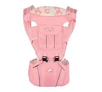 Porte-Bébé Ventraux et Dorsaux avec Hanche Siège Respirant Ergonomique Multifonctionnel Sac à dos Porter 6 Position 0-36 Mois Pink Taille Unique