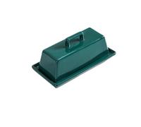 Porte-beurre Beurrier à fromage simple avec couvercle Plat dim sum en céramique Vaisselle spéciale Boîte beurre domestique Beurriers(Green)